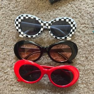 random 3pc clout goggle glasses pack